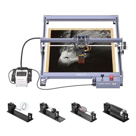 Imagem de Máquina de Gravação a Laser Creality CR-Falcon Pro 10W + Kit Rotativo de Gravação Bivolt