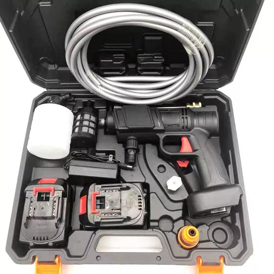 Máquina de Lavar Alta Pressão Portátil c Bateria Recarregável Bivolt Ultra Potente Menor preço em Máquina de Lavar Alta Pressão Portátil c Bateria Recarregável Bivolt Ultra Potente