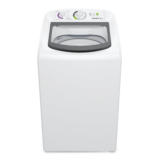 Imagem de Máquina de Lavar Consul 9 kg Branca com Dosagem Econômica e Ciclo Edredom - CWB09BB