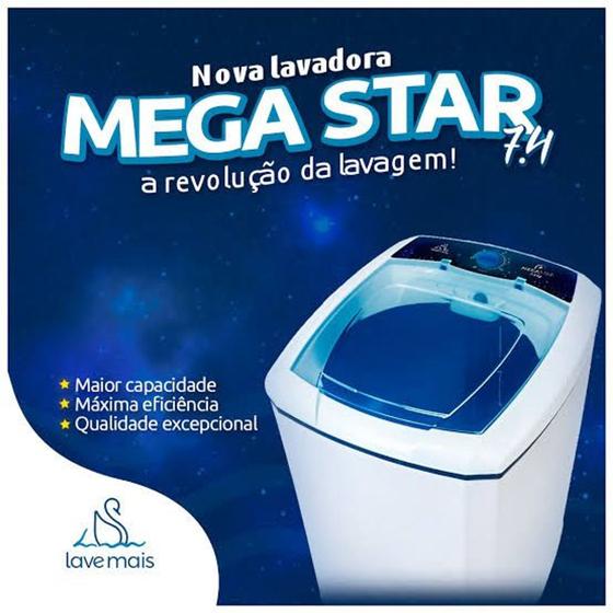 Imagem de Maquina de lavar MegaStar 7.4Kg 220V