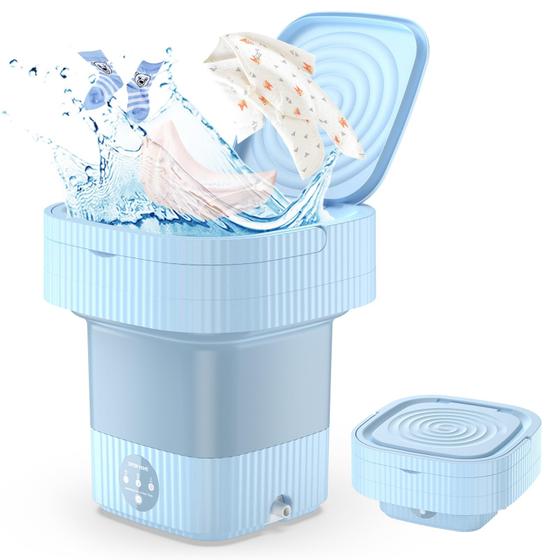 Imagem de Máquina de Lavar Portátil Bubbacare 10L - 3 Modos de Lavagem para Camping