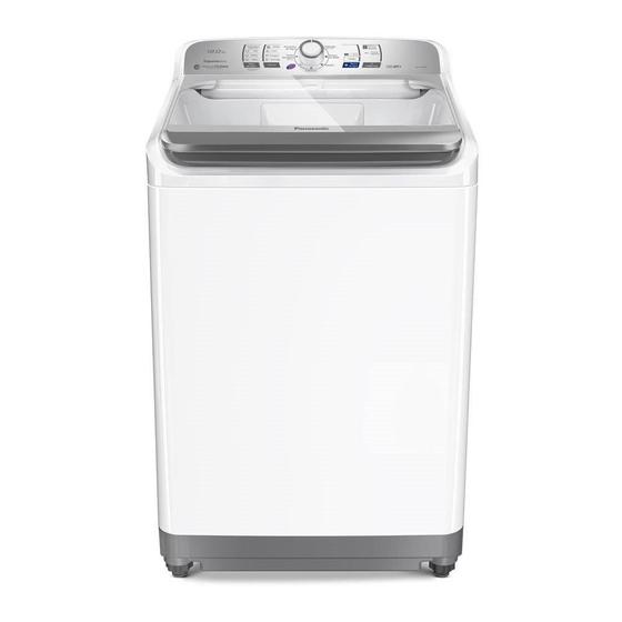 Imagem de Máquina de Lavar Roupas 12Kg, Panasonic, NA-F120B1WB, Cesto Inox, Branca