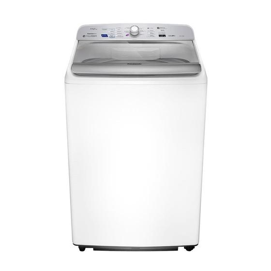 Imagem de Máquina de Lavar Roupas 17Kg Panasonic NA-F170B7W Smartsense, Painel LED, Cesto Inox, Branco