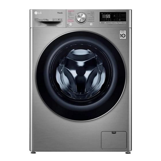 Máquina de Lavar Smart 13kg LG THINQ VC4 127v - Aço Menor preço em Máquina de Lavar Smart 13kg LG THINQ VC4 127v - Aço