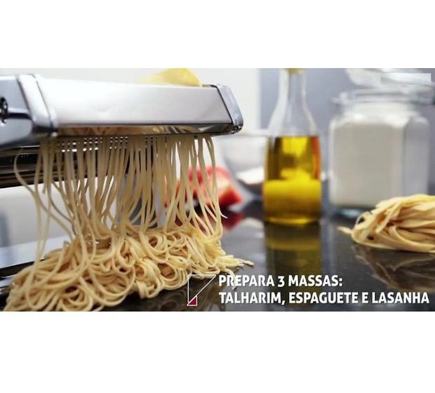 Máquina de Macarrão com Cilindro Aço Inox para Massa Caseira Menor preço em Máquina de Macarrão com Cilindro Aço Inox para Massa Caseira