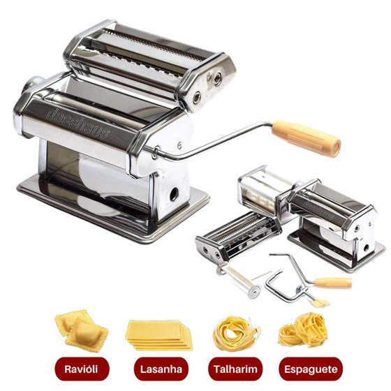 Maquina de macarrão para massas espaguete ravióli talharim lasanha pastel Menor preço em Maquina de macarrão para massas espaguete ravióli talharim lasanha pastel