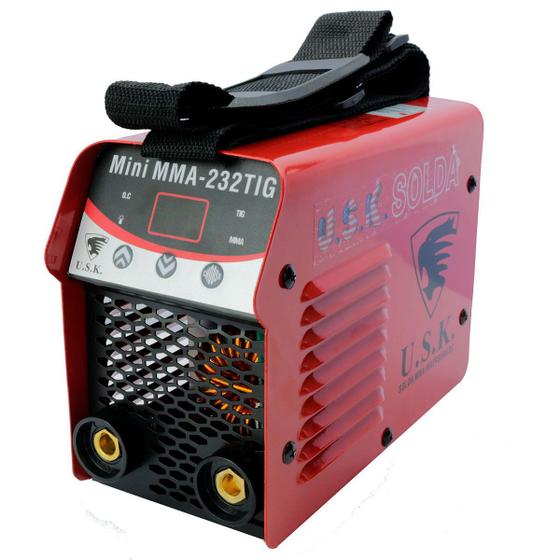 Imagem de Maquina De Solda Inversora Mini-Mma232 TIG 220V com Display Digital - MMA232-TIG - USK America King