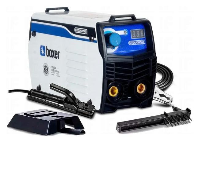 Máquina de Solda Inverter Boxer Touch145 E7018 Branca 140A - Máquina de ...
