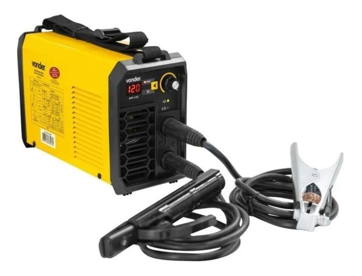 Máquina De Solda Inverter Vonder Riv 122 Amarela E Preta 127v/220v Menor preço em Máquina De Solda Inverter Vonder Riv 122 Amarela E Preta 127v/220v
