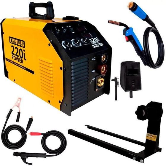 Imagem de Máquina de Solda Multiprocesso MIG TIG Eletrodo LIS 220i com Suporte Arame 15 KG LYNUS