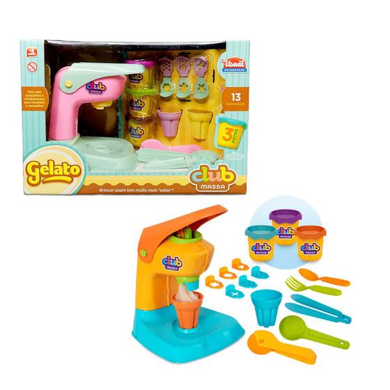 Imagem de Maquina de Sorvete Club Massa Kit Gelato Le Chef  Infantil