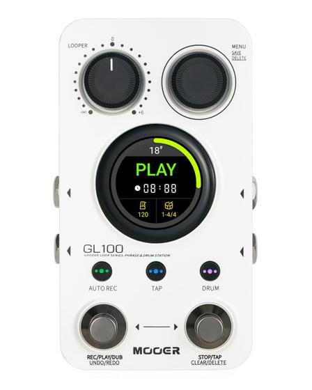 Imagem de Máquina de tambor Looper Pedal MOOER GL100 com 100 slots 300 min