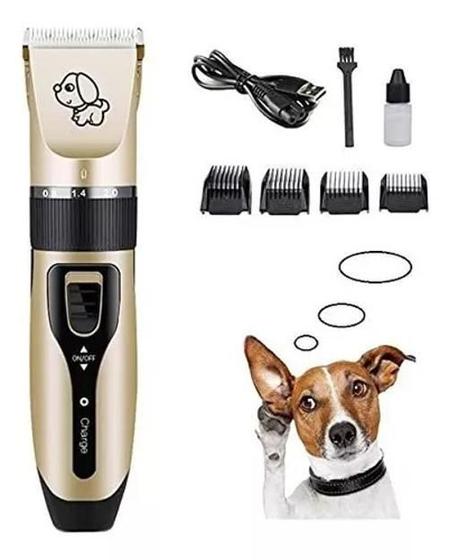 Imagem de Máquina de Tosa Recarregável para Pets - 4 Pentes - Bivolt