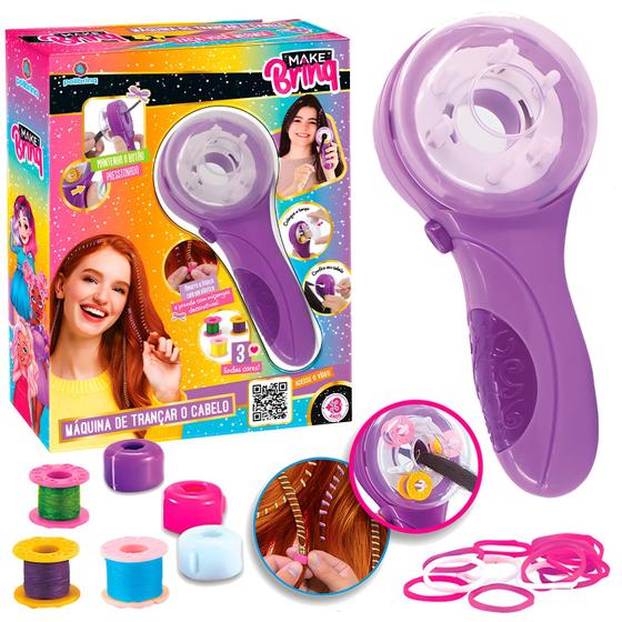 Imagem de Máquina De Trança Mágica De Cabelo Infantil Para Meninas Terere Com Acessorios - Polibrinq