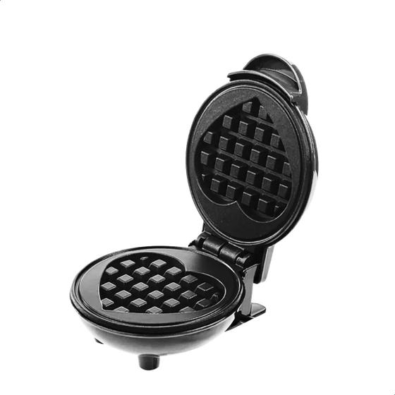 Imagem de Máquina De Waffle Compacta Modelo Coração 220v Preto