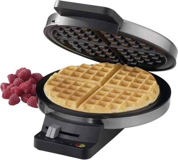 Imagem de Máquina de Waffles Cuisinart WMR-CAP2 - Redonda, Aço Inoxidável