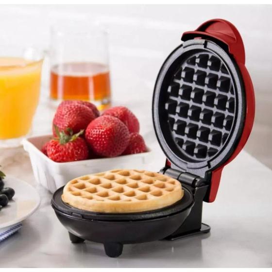 Imagem de Máquina De Waffles Portátil Elétrica Automática 110v Antiaderente Portatil Fácil de Limpar