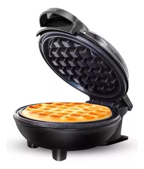 Imagem de Maquina Elética De Fazer Waffle Antiaderente Mini Panqueca