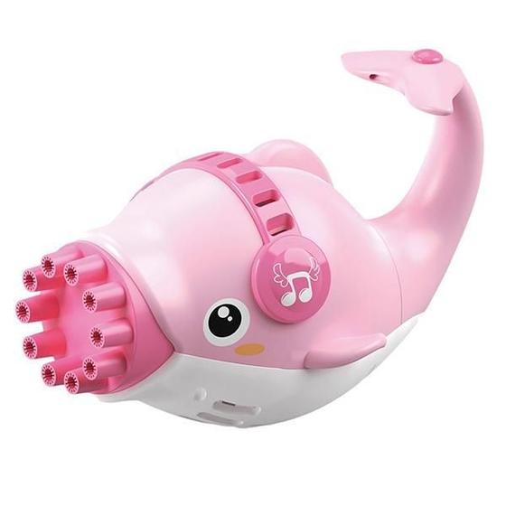 Imagem de Máquina Elétrica Brinquedo Golfinho Bolhudo: Bolhas de Sabão Divertidas - Rosa