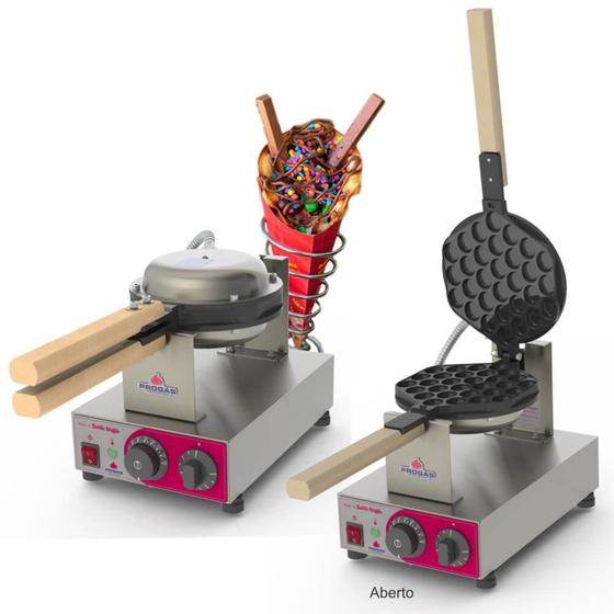 Máquina Elétrica de Bubble Waffle Bolha Progás PRKB-10 220V P40090 Menor preço em Máquina Elétrica de Bubble Waffle Bolha Progás PRKB-10 220V P40090