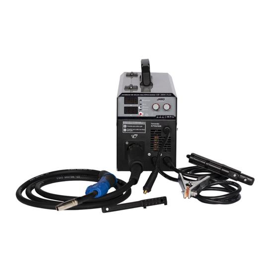 Imagem de Máquina Inversor de Solda MIG FLUX MMA e TIG Com Acessórios 200A GRI200M FLEX JAMO 220V