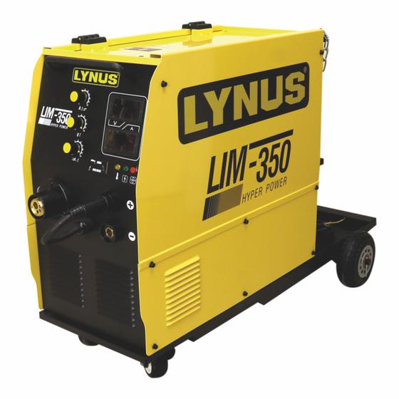 Imagem de Máquina Inversora de Solda MIG LYNUS 350A Trifásica BIVOLT - COM PE &amp GN