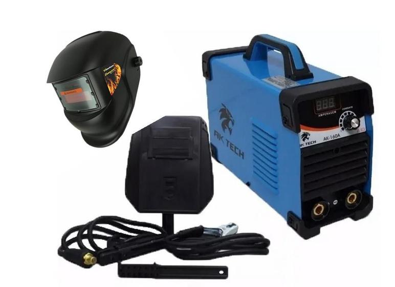 Imagem de Maquina Inversora Solda 160A 220V Display Digital + Mascara