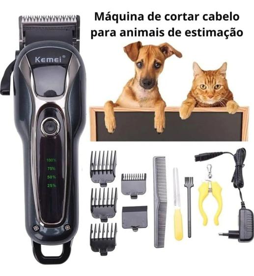 Imagem de Maquina Kemei De Tosa Sem Fio Para Pets Km 1991 Profissional