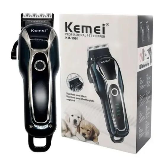 Maquina Kemei De Tosa Sem Fio Para Pets KM 1991 Profissional Menor preço em Maquina Kemei De Tosa Sem Fio Para Pets KM 1991 Profissional