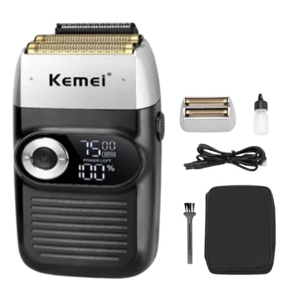 Imagem de Maquina Kemei Km 2026 Shaver Sem Fio Bivolt Recarregável