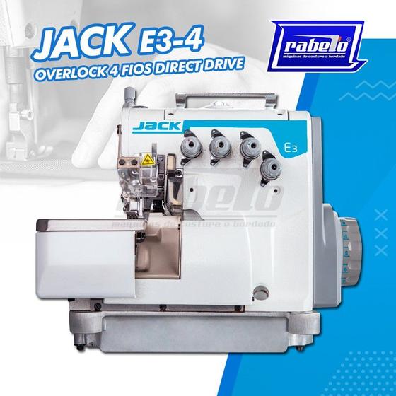 Imagem de Máquina Overlock 4 Fios E3-4-M2-24 Jack (Direct Drive)
