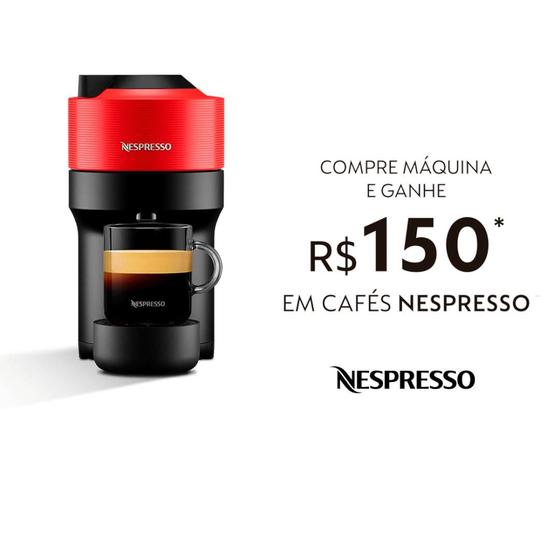 Imagem de Máquina para Café Vertuo Pop 127V Nespresso Vermelha