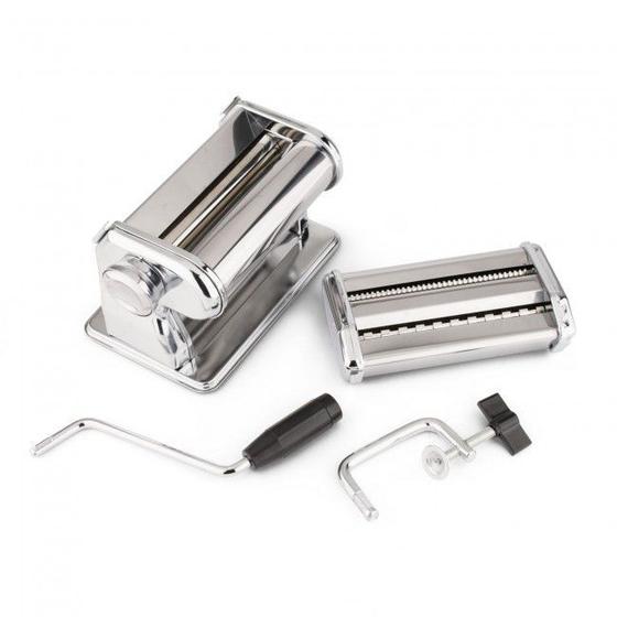 Máquina Para Macarrão Massa Inox Cilindro Massas Manual Com Trava Menor preço em Máquina Para Macarrão Massa Inox Cilindro Massas Manual Com Trava
