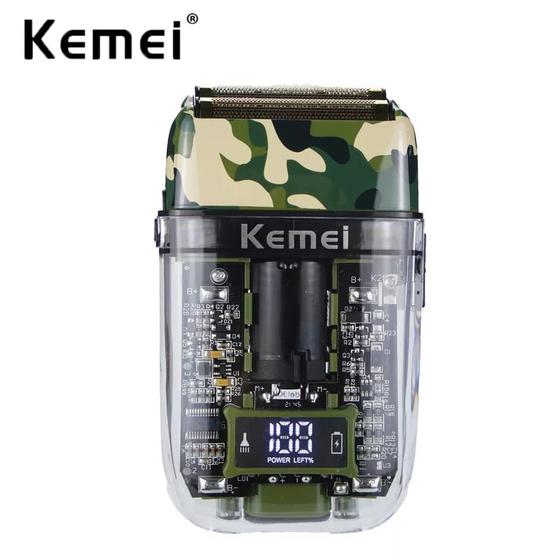 Maquina Shaver Kemei KM-TX7 Camuflada Original Menor preço em Maquina Shaver Kemei KM-TX7 Camuflada Original