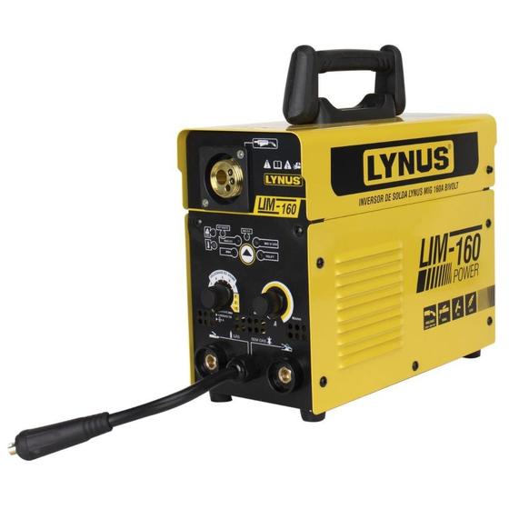 Imagem de Máquina Solda Multiprocessos Lynus LYNUSLIM160 Bivolt Automático 160A 5,7kVA Arame Eletrodo