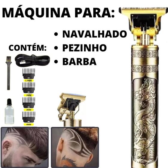 Imagem de Máquina T9 Profissional Para Detalhes Navalhado Cabelo E Barba