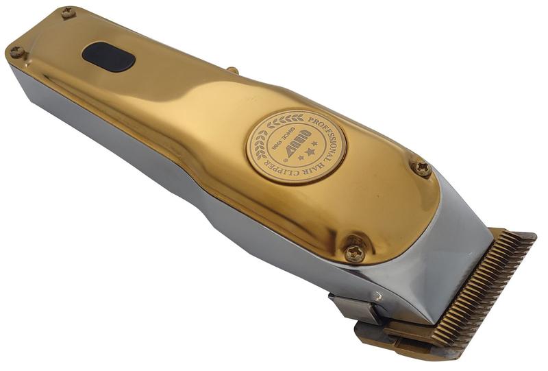Imagem de Maquininha De Metal Ultra Afiado Barba Cabelo Pelo Bivolt Sem Fio Recarregavel Original Prateado Profissional