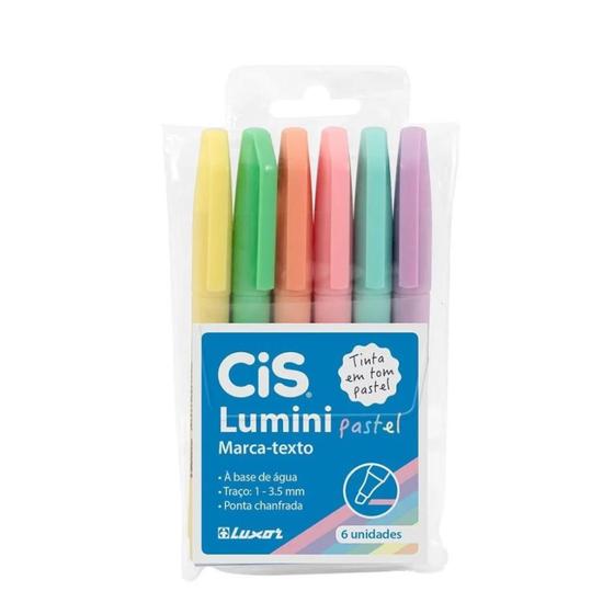 Imagem de Marca Texto Cis Lumini Pastel 6 Cores