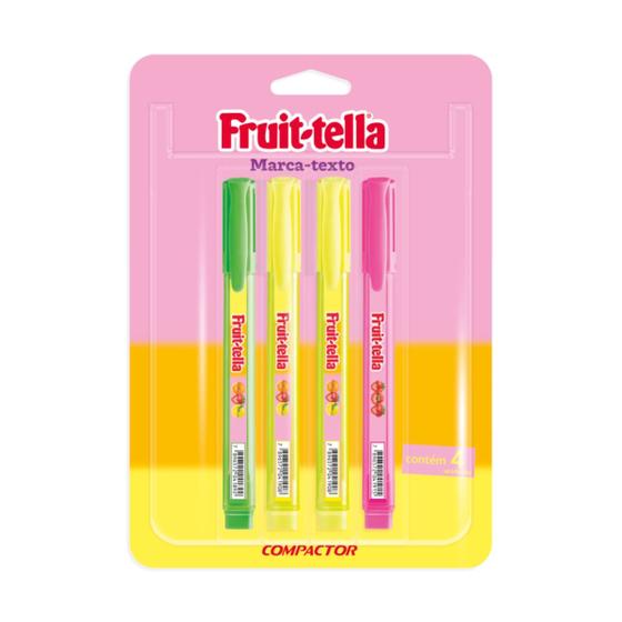 Imagem de Marca Texto Com Cheirinho 4 Cores Fruit- Tella - Compactor