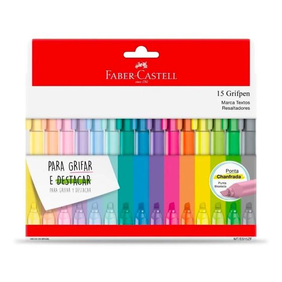 Imagem de Marca Texto FABER-CASTELL Grifpen c/ 15 cores