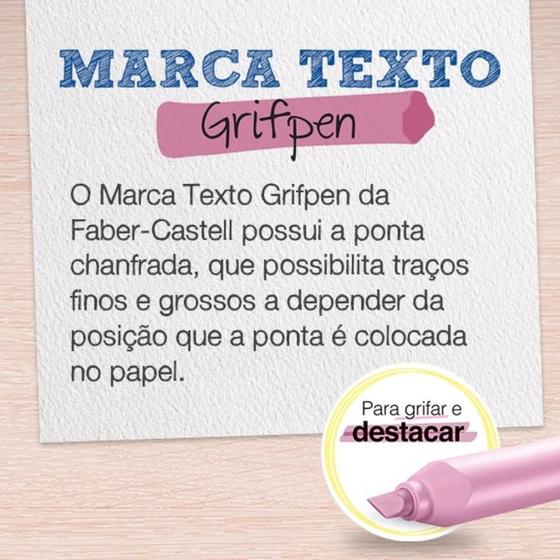 Imagem de Marca texto faber-castell grifpen tons pastel caixa cores sortidas