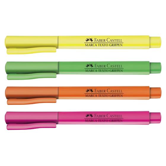 Imagem de Marca Texto Grifpen Faber-castell com 4 Cores Neon