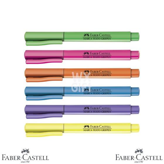 Imagem de Marca Texto Grifpen Tom Pastel e Neon -  Faber-Castell / WX Gift