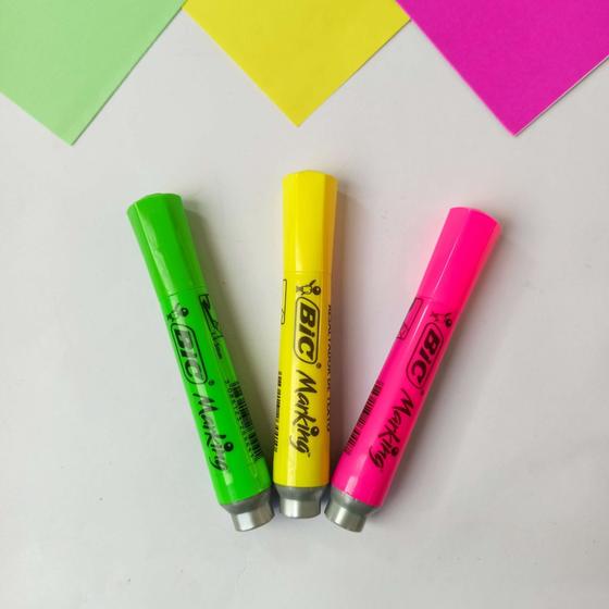 Imagem de MARCA TEXTO GROSSA BIC AMARELO - 5unid