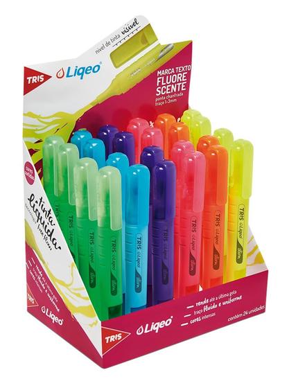 Imagem de Marca Texto Liqeo Slim Neon - Tris