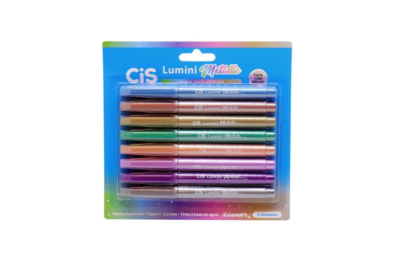 Imagem de Marca Texto Lumini Metallic-c/ 8 Cores-Cis