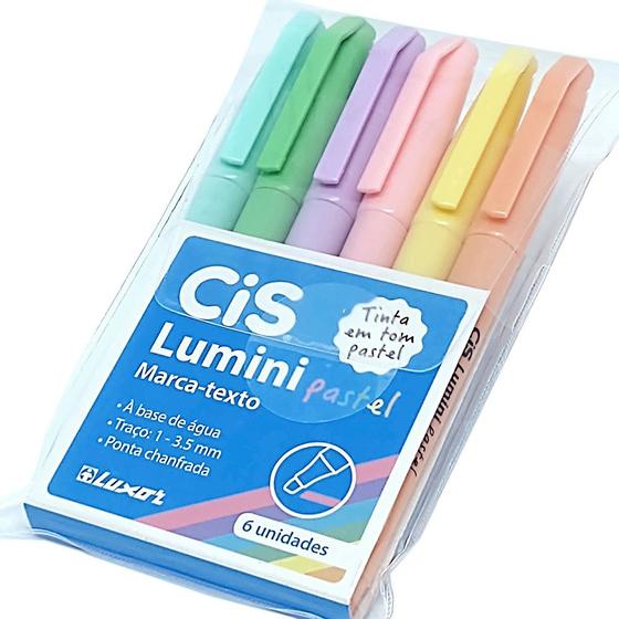 Imagem de Marca Texto Lumini Pastel CiS - 6 Cores