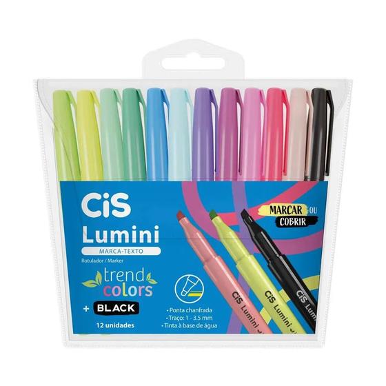 Imagem de Marca Texto Lumini Trend Cis 12 Cores