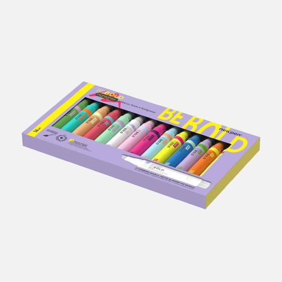 Imagem de Marca Texto Newpen Be Bold Highlighter - 16 Cores Perfumado