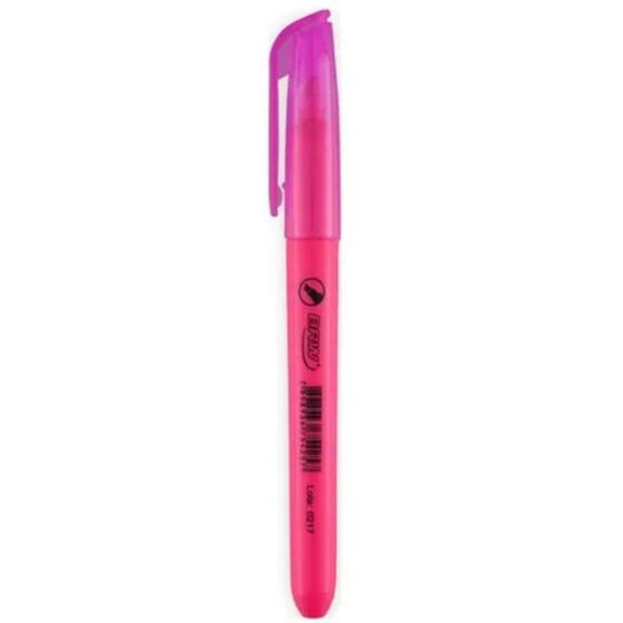 Imagem de Marca Texto Rosa Cores Fluorescentes Escolar 1 Unidade - BRW